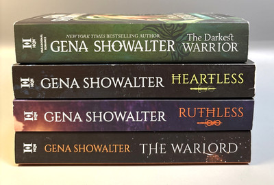 Gena Showalter Lot of 4 PB The Darkest Warrior Heartless Ruthless The Warlock
