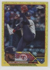 2023 Topps Chrome Update Yellow Mini-Diamond Refractor 60/75 Grant Anderson 16en
