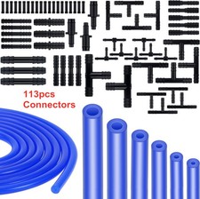 Manguera automotriz línea de vacío de silicona para automóvil Nissan 6 piezas 5 pies + conector 113 piezas