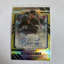 2020 Panini Prizm - Signatures Reynaldo Lopez #S-RL Gold Prizm /10 (AU)