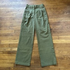Aritzia Wilfred Free Day-Off Army Green Cargo Pleated Pant Size 00