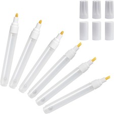 Biaungdo 6PCS Clear Refillable Paint Pens 3mm & 6mm Empty Acrylic Markers