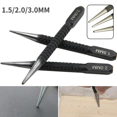 1 Pcs 1.5mm/2mm/3mm Alloy Steel Center Punch Metal Wood Marking Drilling Tools