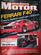 Modern Motor Magazine October 1987 Magazine