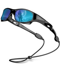 Kids Polarized Sports Sunglasses for Boys and Girls UV400 Protection, Flexi...