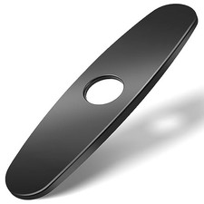 Kitchen Sink Faucet Hole Cover, Deck Plate for Kitchen Faucet- 10 Matte Black