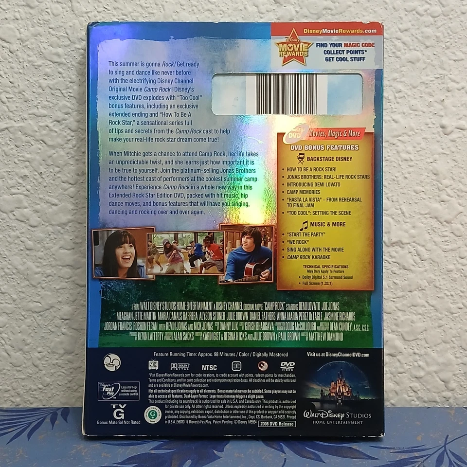Disney Camp Rock (DVD, 2008) Extended Rock Edition - Image 2 of 2