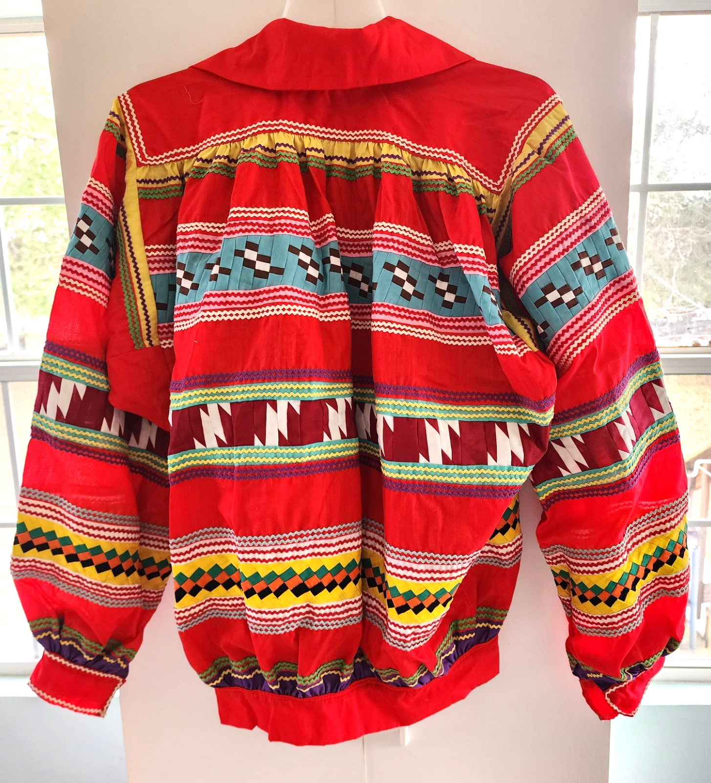 Vintage Seminole Miccosukee Patchwork Jacket Unli… - image 3