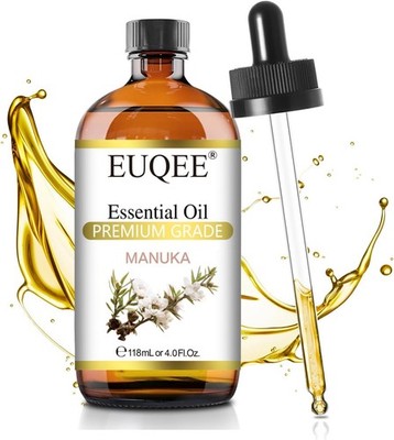 EUQEE Manuka Essential Oil 118ml Large Capacity Pure Manuka Oil with Glass Dropp