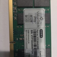 ValueTech Pro DDR4 SO-DIMM 16 Go 1x16 Go Mémoire RAM MPN VTP16G4S2666