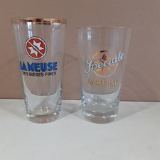 lot de verres a biere la Meuse Emaillé