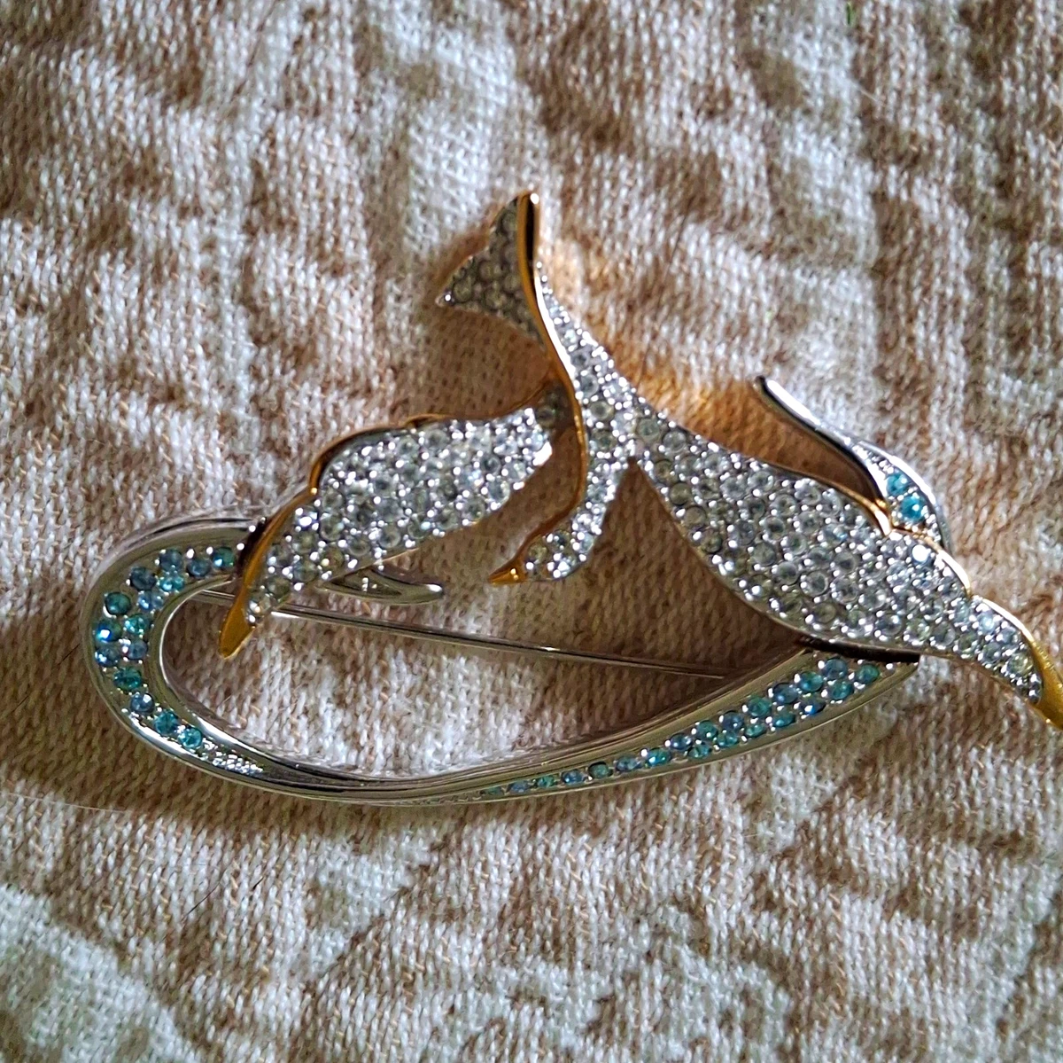 swarovski swan signed brooch products for sale | eBay