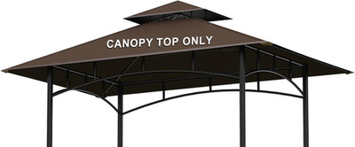 Grill Gazebo Replacement Canopy Top -  5'X8' Outdoor BBQ Tent Roof Cover Double