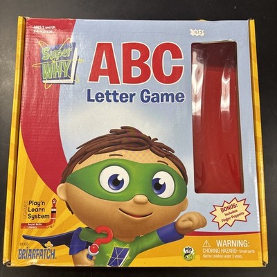 Super Why ABC Letter Game Board Game PBS Kids Learning - Complete EUC