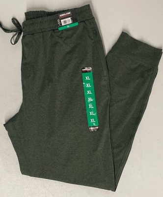 Kirkland Signature Men's Active Jogger Pants GREEN Moisture