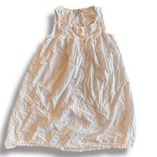 100% cotton white night dress cottage core doen style lightweight