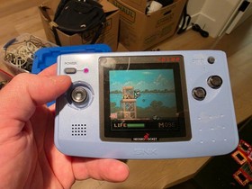 Neo Geo Pocket Color Console + 6 Games Metal Slug Turf Masters SNK Lot Tested