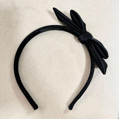 ALEXANDRE DE PARIS Black Ribbon Satin Headband