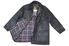 Barbour Beaufort Jacket Vintage Men's Navy Blue A155 England Size C40/102cm