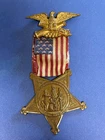 Rare  1880s  G.A.R   Veterans Membership Badge  ,sharp wings #R39623