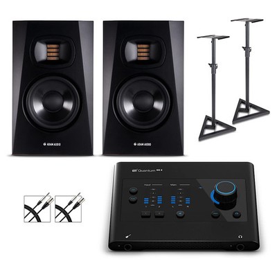 PreSonus Quantum ES2 Audio Interface  w/Adam Audio Monitors/Cables/Stands T5