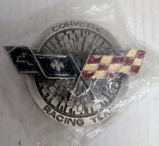 VINTAGE 1970s CORVETTE RACING TEAM SPORTS PEWTER BELT BUCKLE 2090 New B2