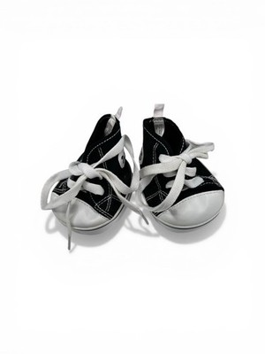 B-A-B Build A Bear Doll Sneakers Tennis Shoes Black & White High Top