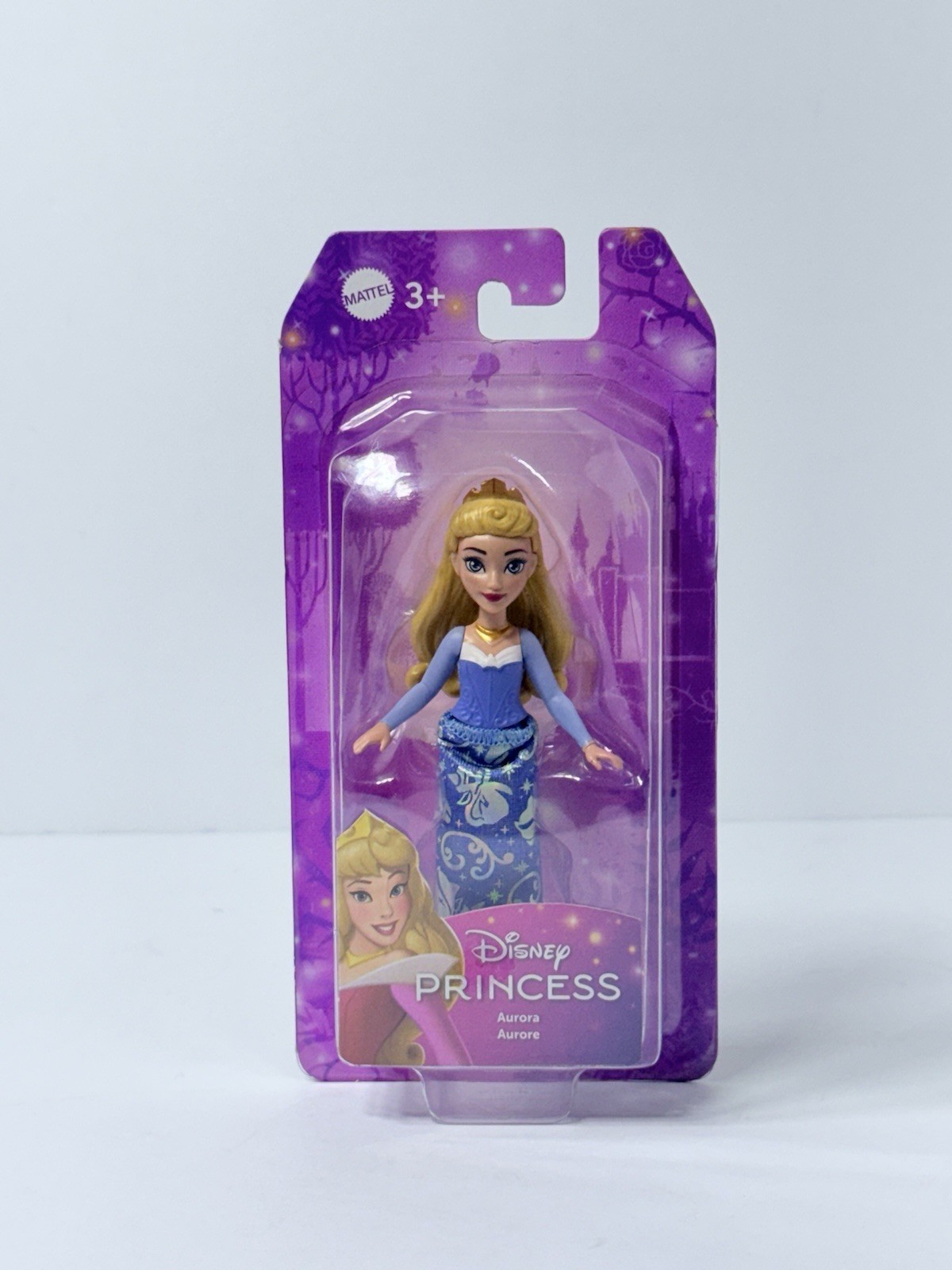 Disney Princess Aurora Posable Small Doll in Shiny Outfit wi