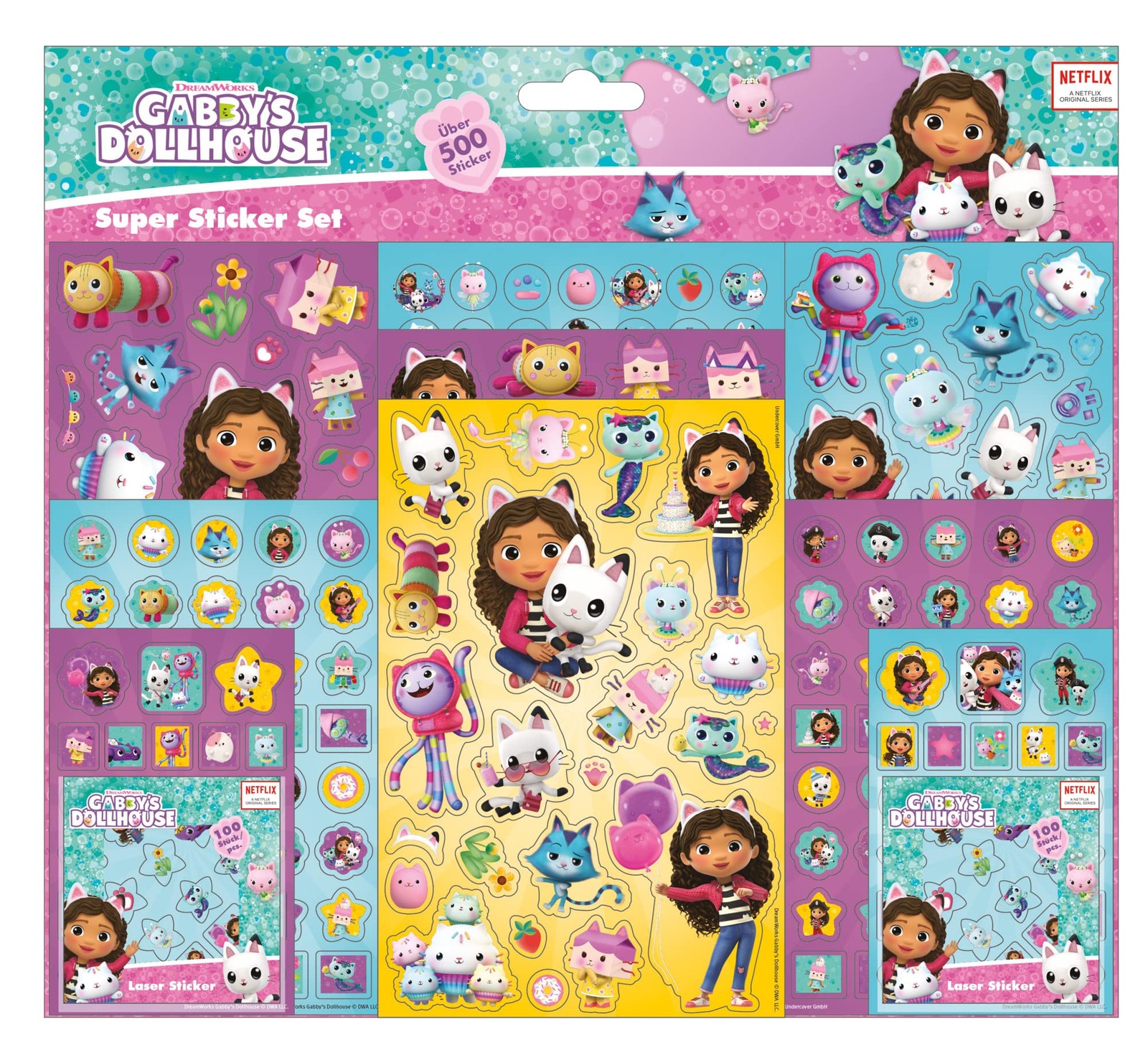 Undercover 66000000035 - Мега-набор наклеек для кукольного домика Габби - 500 штук 3490₽