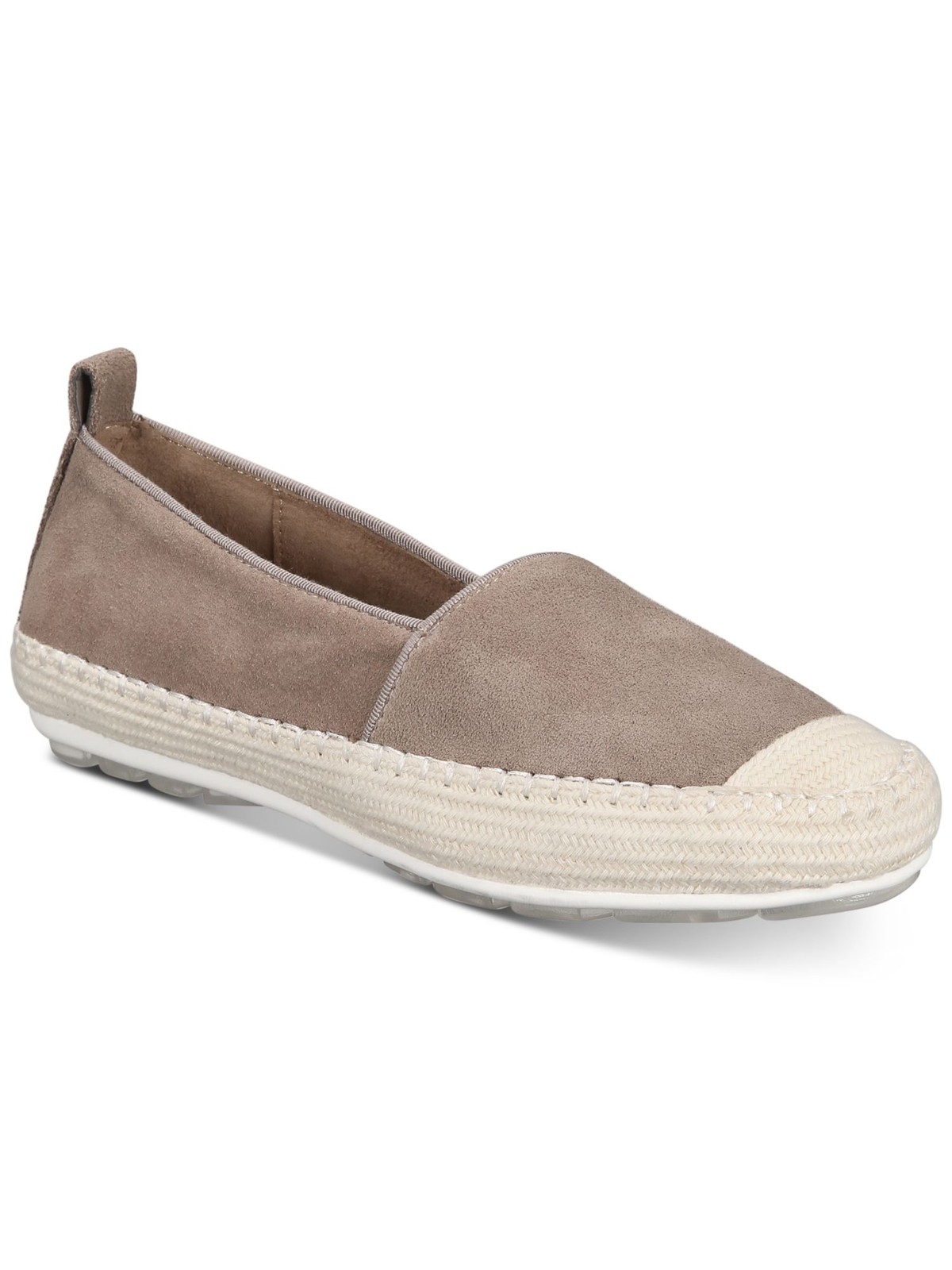 AQUA COLLEGE Womens Beige Blink Toe Wedge Slip On Leather Espadrille Shoes 85 M 6190₽