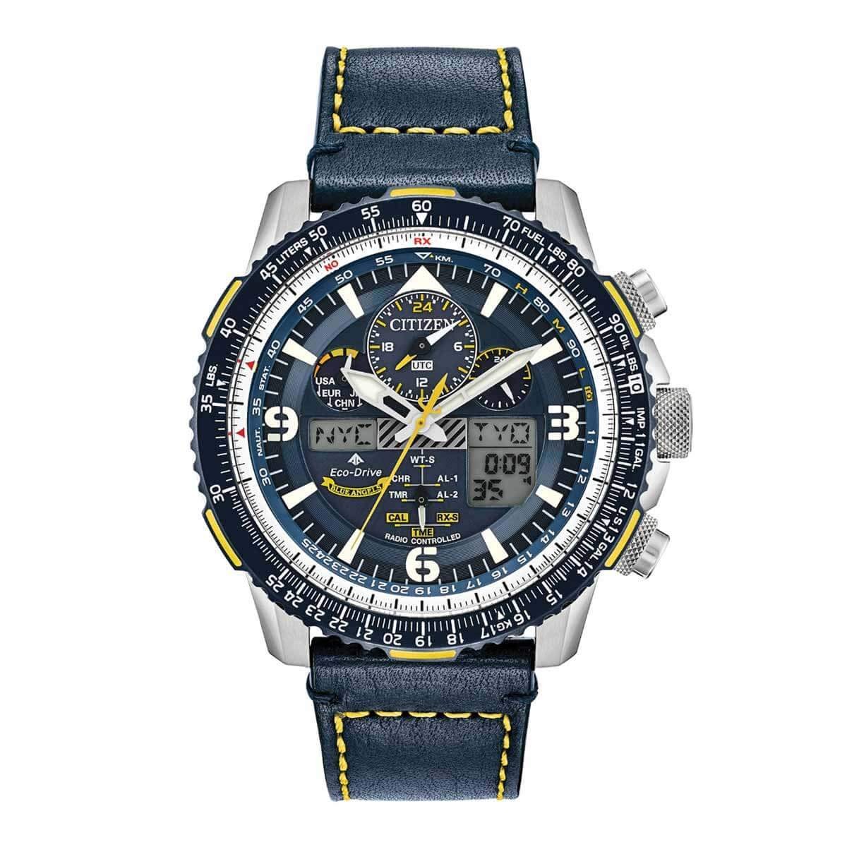 Citizen JY8078-01L Men's Promaster Skyhawk A-T Blue Strap Chrono Watch ...