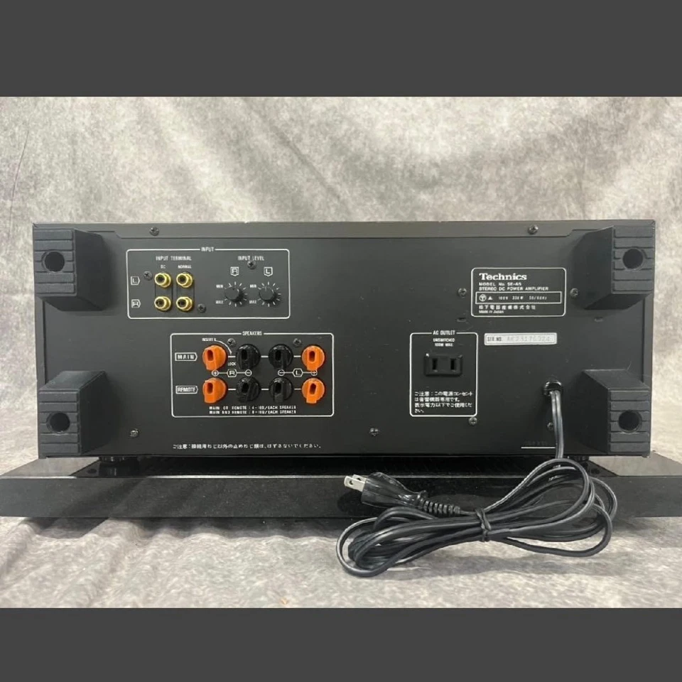 Technics SE-A5 Amplificador de Potencia Estéreo DC | Nueva Clase A | 120W+120W @8Ω | AC100V Foto 3 de 4