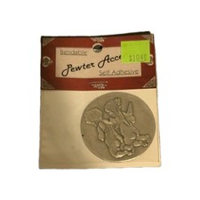 Pewter Accents Bendable Self Adhesive Angel