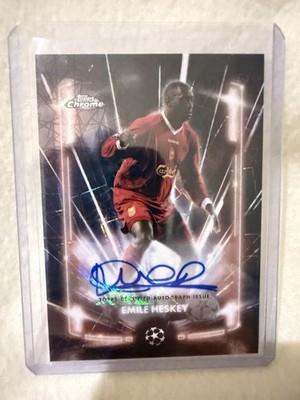 2024-25 Topps Chrome Uefa Club Competitions Black Lazer Autographs Emile Heskey