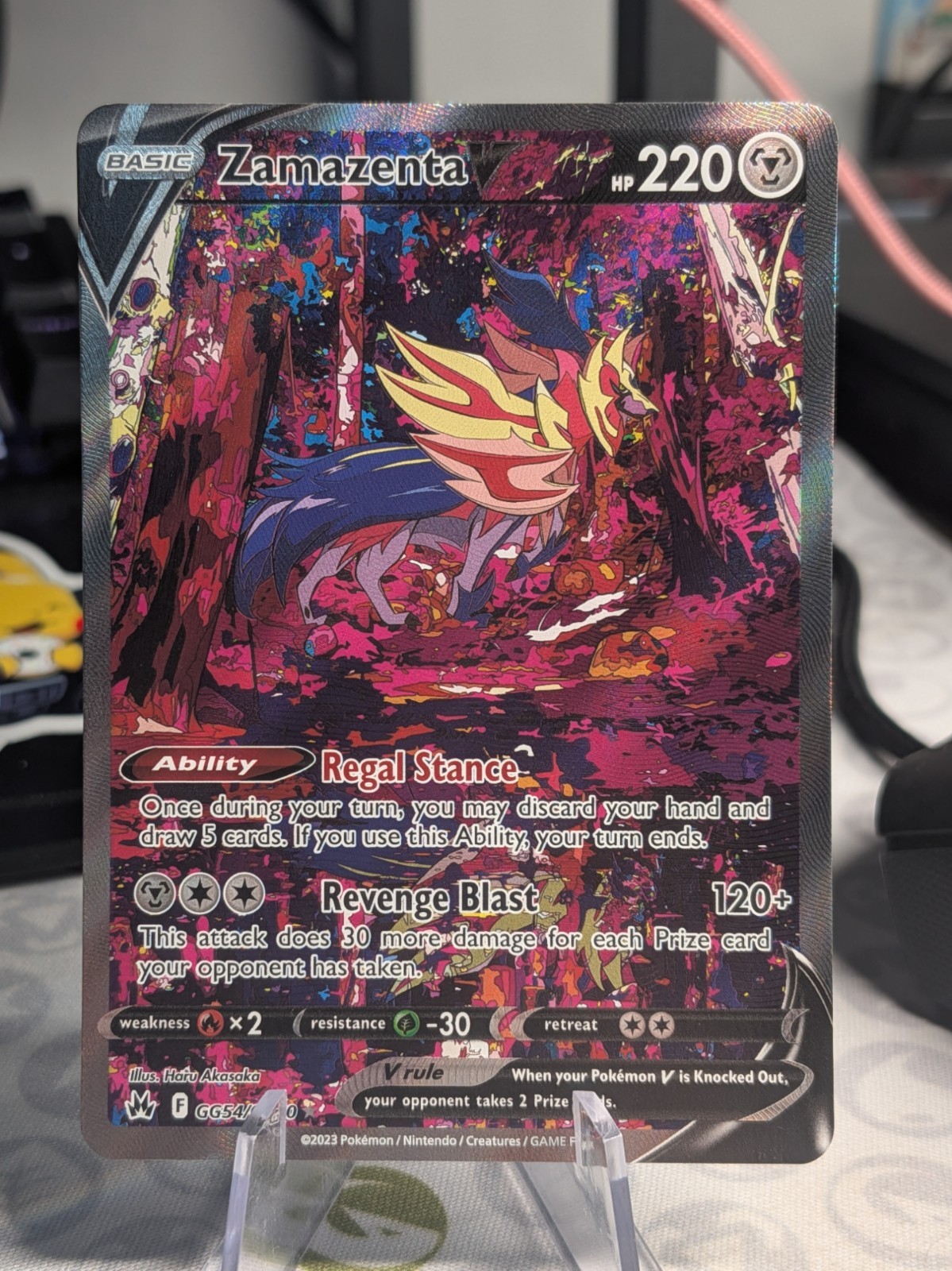 Zamazenta v Galarian Gallery Ultra Rare Crown Zenith GG54/GG70 Mint Condition