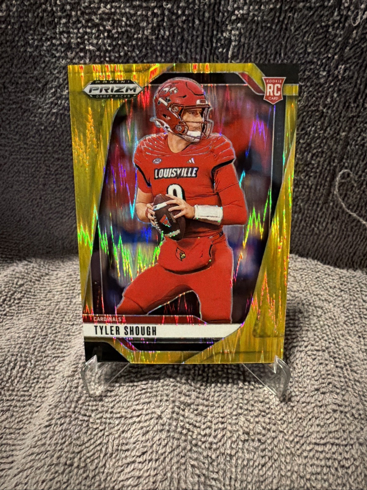Tyler Shough 2025 Panini Prizm Draft Picks #49 Prizms Gold Flash 49/49🔥🔥RC