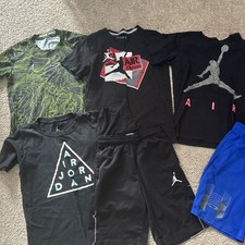 Boys Youth Medium Lot Of 6 Nike, Jordan Under Armour