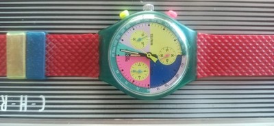 Swatch Chrono Flash Arrow SCL100. Vintage Men's watch. NOS