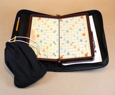 Travel Scrabble Zipper Case Word Game Hasbro Portable To Go Complete