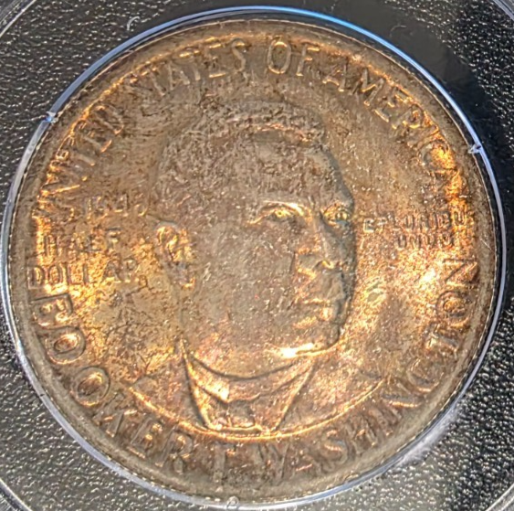 1946 S Booker T Washington PCGS Rattler MS65 CAC Dual Toned Amazing ...