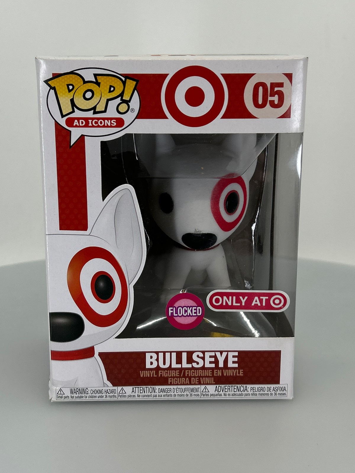 Sale Funko Pop! Ad Icons Bullseye Flocked #5 Target Exclusive Vinyl Figure Damaged