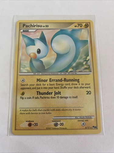 POP Series 6 Pachirisu Rare Pokemon Tcg Card Non Holo Foil