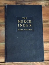 Vintage ~ The Merck Index of Chemicals and Drugs ~ Sixth Edition 1952