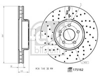 Febi Bilstein Bremsscheibe 175162