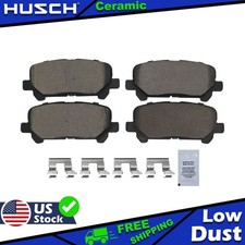 Rear Ceramic Brake Pad Set with Hardware for Honda Odyssey Pilot Acura ZDX MDX