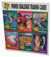 Nintendo Power Challenger Trading Cards Sheet - Yoshi's Cookie, Super Off Road,