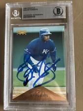 $15 BECKETT CERT AUTOGRAPH SALE *SEE LIST* ROYALS BIP ROBERTS 1996 PINNACLE CARD