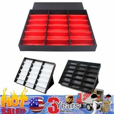 18 Slot Sunglasses Glasses Eyeglass Organizer Eyewear Display Case Storage Box