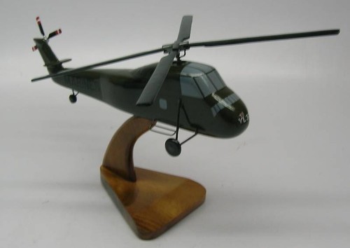 H-34 Sikorsky H34 Helicopter Desktop Wood Model Regular Free Shipping New - 第 1/1 張圖片