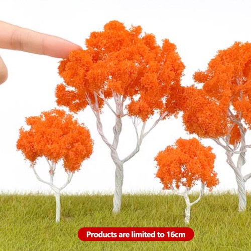 Miniatures Autumn Maple Tree 16cm Scale Landscape Plant Railway Scenery Modelql - Picture 6 of 14